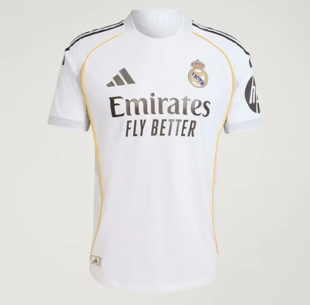 Adidas Real Madrid 25/26 Home Authentic Jersey Men Size 3XL Soccer JV5918 NWT